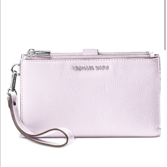 New Michael Kors jet set large double zipper wristlet wallet - Picture 2 of 12